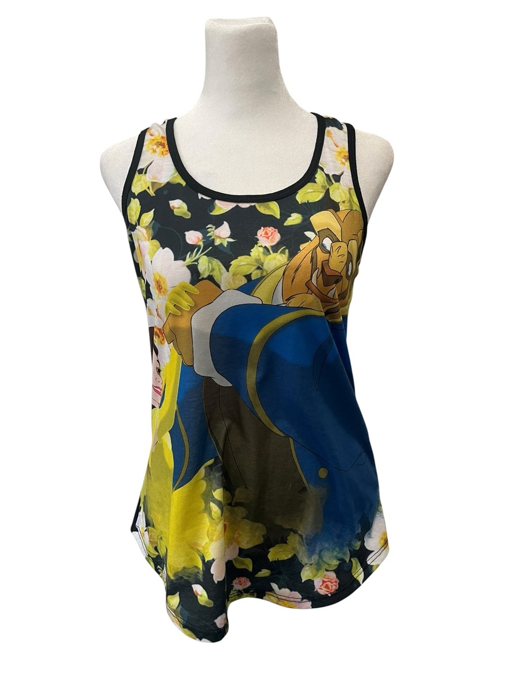 Disney Beauty & the Beast Belle Graphic Tank Top Small